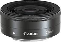 Canon EF-M 22 mm f/2.0 STM in schwarz von oben Canon EF-M 22 mm f/2.0 STM in schwarz von oben