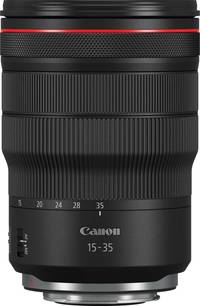 Canon RF 15-35 mm f/2.8 L IS USM in schwarz von oben