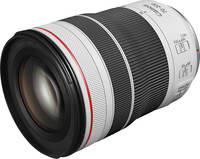 Canon RF 70-200 mm f/4.0 L IS USM in weiß von schräg vorne links Canon RF 70-200 mm f/4.0 L IS USM in weiß von schräg vorne links