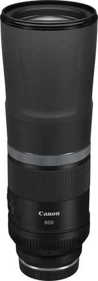 Canon RF 800 mm f/11.0 IS STM in schwarz von schräg oben Canon RF 800 mm f/11.0 IS STM in schwarz von schräg oben