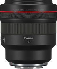 Canon RF 85 mm f/1.2 L USM in schwarz von oben