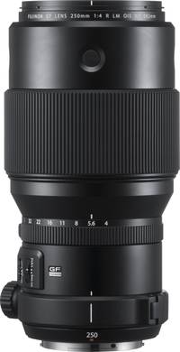 Fujifilm FUJINON GF 250 mm F4 R LM OIS WR in schwarz von oben