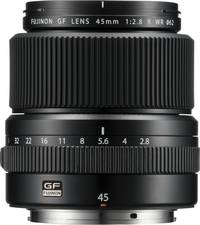 Fujifilm FUJINON GF 45 mm F2.8 R WR in schwarz von oben
