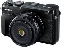 Fujifilm FUJINON GF 50 mm F3.5 R LM WR in schwarz an GFX 50R von schräg vorne links