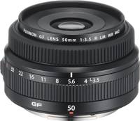 Fujifilm FUJINON GF 50 mm F3.5 R LM WR in schwarz von schräg oben
