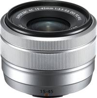 Fujifilm FUJINON XC 15-45 mm F3.5-5.6 OIS PZ in silber von oben