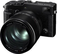Fujifilm FUJINON XF 50 mm F1 R WR in schwarz an X Pro3 von schräg vorne links