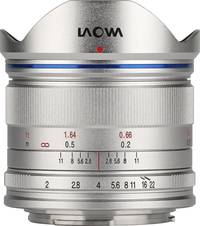 Laowa C-Dreamer 7.5 mm F2 in silber von oben