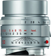 Leica APO-Summicron-M 1:2/50 mm Asph. in silber von oben