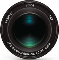 Leica APO-Summicron-SL 1:2/75 mm Asph. Vorderansicht