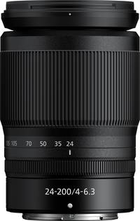 Nikon NIKKOR Z 24-200 mm 1:4-6.3 VR in schwarz von oben