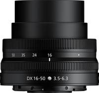 Nikon NIKKOR Z DX 16-50 mm 1:3.5-6.3 VR in schwarz ausgefahren von oben