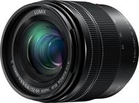 Panasonic Lumix G Vario 12-60 mm F3.5-5.6 Asph. Power OIS (H-FS12060E) in schwarz von vorne links