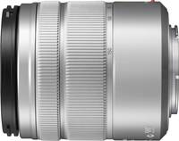Panasonic Lumix G Vario 45-150 mm F4.0-5.6 Asph. Mega OIS (H-FS45150E) in silber von links