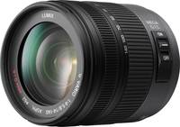 Panasonic Lumix G Vario HD 14-140 mm F4.0-5.8 Asph. OIS (H-VS014140E) in schwarz von vorne links