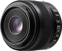 Panasonic Leica DG Elmarit 45 mm F2.8 Asph. Makro OIS (H-ES045E) in schwarz von vorne links