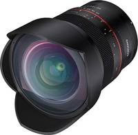 Samyang MF 14 mm F2.8 in schwarz von vorne links Samyang MF 14 mm F2.8 in schwarz von vorne links
