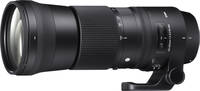 Sigma 150-600 mm F5-6.3 DG OS HSM Contemporary in schwarz mit Stativschelle von vorne links Sigma 150-600 mm F5-6.3 DG OS HSM Contemporary in schwarz mit Stativschelle von vorne links