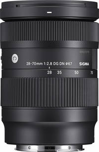 Sigma 28-70 mm F2.8 DG DN Contemporary in schwarz von oben