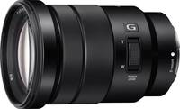 Sony E PZ 18-105 mm F4 G OSS (SELP18105G) in schwarz von vorne links