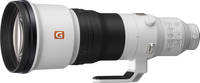Sony FE 600 mm F4 GM OSS (SEL600F40GM) in weiß mit Stativschelle von vorne links