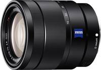 Sony Zeiss Vario-Tessar T* E 16-70 mm F4 ZA OSS (SEL1670Z) in schwarz von vorne links