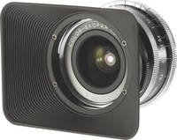 Voigtländer Color Skopar 21 mm / 1:3.5 Asph. mit Sonnenblende von vorne links