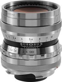 Voigtländer Ultron 35 mm / 1:1.7 Asph. in silber von oben Voigtländer Ultron 35 mm / 1:1.7 Asph. in silber von oben