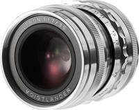 Voigtländer Ultron 35 mm / 1:1.7 Asph. in silber von vorne links Voigtländer Ultron 35 mm / 1:1.7 Asph. in silber von vorne links