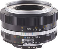 Voigtländer Ultron 40 mm / 1:2.0 II in silber von oben