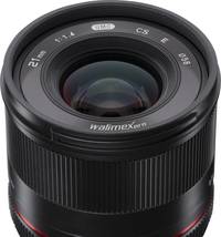 Walimex pro 21/1.4 CSC in schwarz von vorne oben Walimex pro 21/1.4 CSC in schwarz von vorne oben