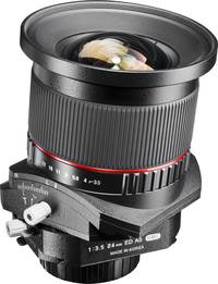 Walimex pro 24/3.5 Tilt-Shift in schwarz von vorne oben