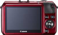 Canon EOS M in rot von hinten Canon EOS M in rot von hinten