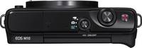 Canon EOS M10 in schwarz von oben Canon EOS M10 in schwarz von oben