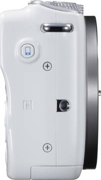 Canon EOS M10 in weiß von rechts Canon EOS M10 in weiß von rechts