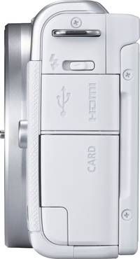 Canon EOS M200 in weiß von links Canon EOS M200 in weiß von links