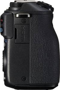 Canon EOS M3 in schwarz von rechts
