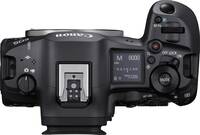 Canon EOS R5 Mark II in schwarz von oben