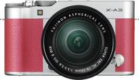 Fujifilm X-A3 in pink mit XC16-50 von vorne