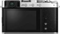 Fujifilm X-E4 in silber von hinten Fujifilm X-E4 in silber von hinten