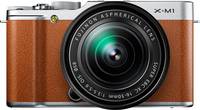 Fujifilm X-M1 in braun mit XC16-50 von vorne