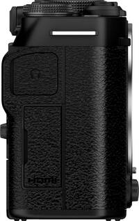 Fujifilm X-M5 in schwarz von rechts