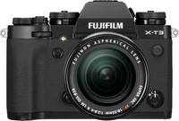 Fujifilm X-T3 in schwarz von hinten