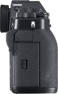 Fujifilm X-T3 in schwarz von rechts