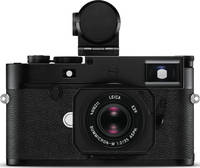 Leica M10-D (Typ 9217) in schwarz mit Summicron m 35mm und Visoflex Aufstecksucher von vorne Leica M10-D (Typ 9217) in schwarz mit Summicron m 35mm und Visoflex Aufstecksucher von vorne
