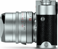 Leica M10-R (Typ 6376) in silber mit Summilux M35 von links Leica M10-R (Typ 6376) in silber mit Summilux M35 von links
