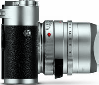 Leica M10-R (Typ 6376) in silber mit Summilux M35 von rechts Leica M10-R (Typ 6376) in silber mit Summilux M35 von rechts