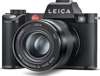 Leica SL2 (Typ 2998) in schwarz mit Summicron 50mm f2 von vorne links