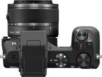 Nikon 1 V2 in schwarz mit Nikkor 10-30 von oben