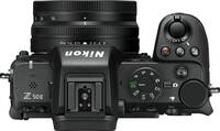 Nikon Z50 II in schwarz mit Z DX 16-50mm f35-63 von oben